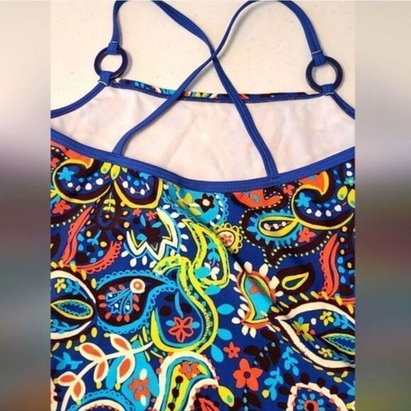 SUNSHINE ZONE Swimsuit Girls 1-Piece Paisley sz 10 - Picture 7 of 13